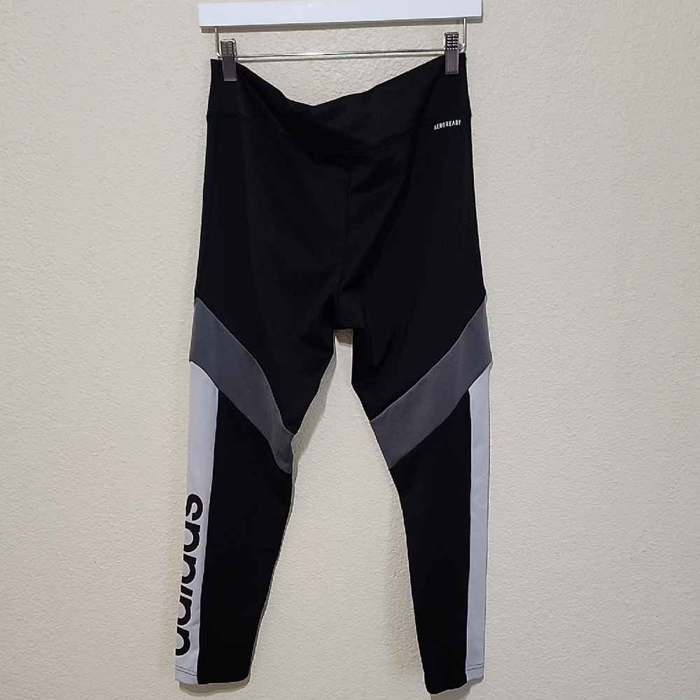 Adidas Black and Gray Leggings - Picture 7 of 9